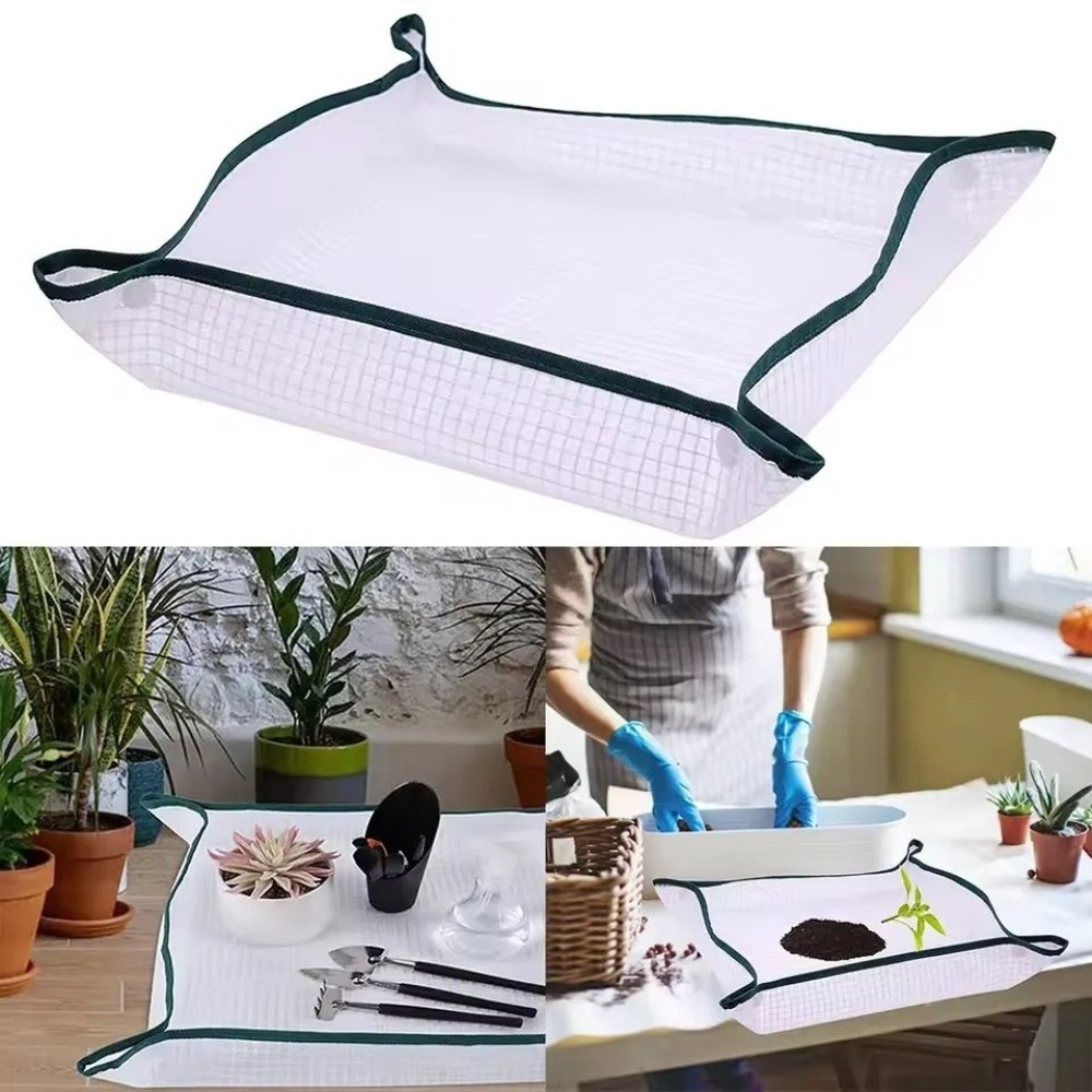 Bonsai Repotting Mat - Прозрачный водонепроницаемый квадратный коврик для пересадки